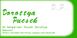 dorottya pucsek business card